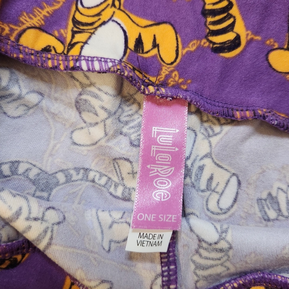 LuLaRoe Disney Leggings Lot OS – Tigger Purple & Kermit Green – One Size GUC - Picture 2 of 7